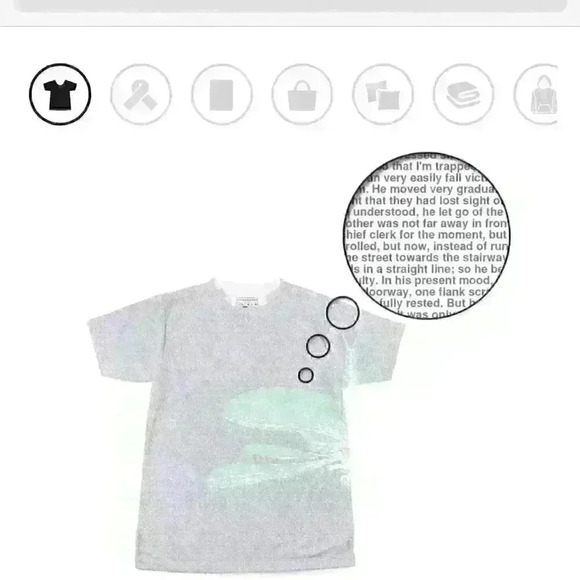 Litographs Men's/Unisex T-Shirt Metamorphosis Gray/mint green size L - Picture 6 of 6